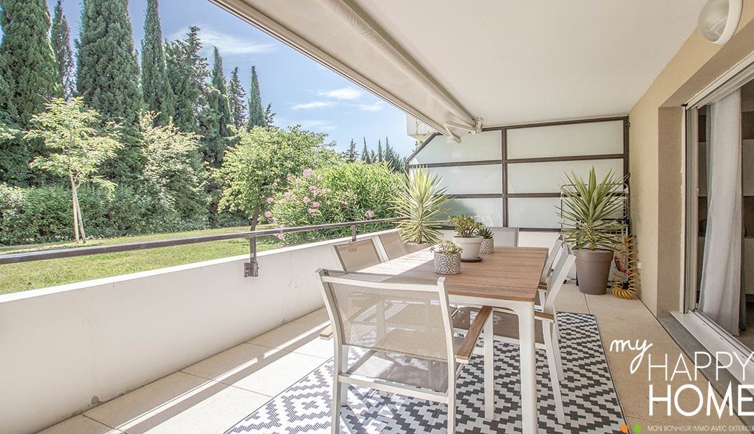 T3 de 65 m2 – Terrasse 16 m2 – Piscine – Montolivet – 295 000 €