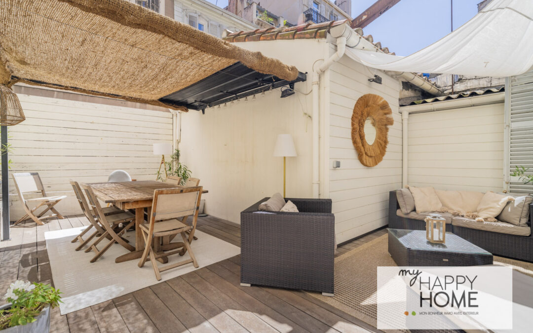 Appartement T4 de 95 m² avec terrasse, Préfecture, Marseille 6 ème – 499 000 €