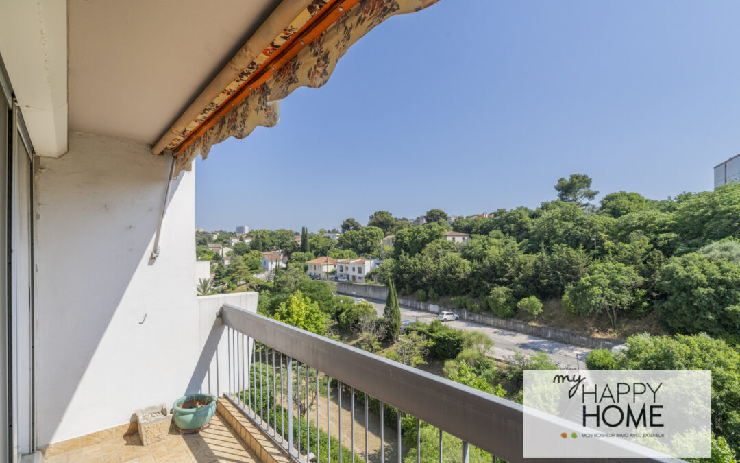 Appartement T3 avec balcon et parking, Les Olives, Marseille 13ème – 130 000 €