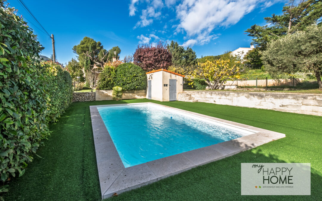 Maison plain pied avec piscine et garage a Lascours/Roquevaire – 740 000 €